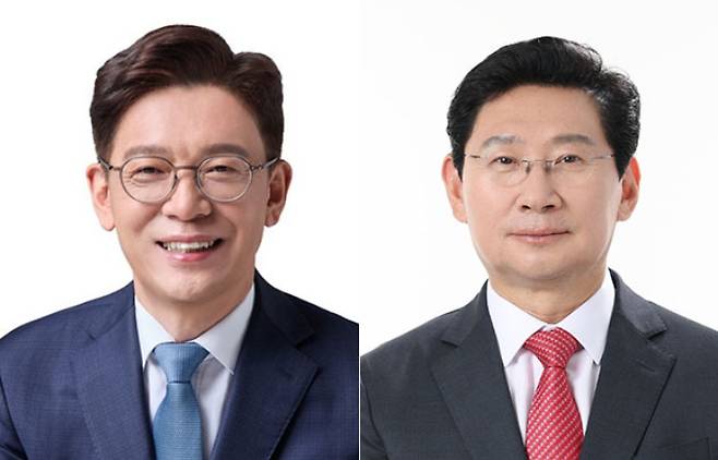 더불어민주당 현근택 후보(왼쪽)와 국민의힘 이상일 후보. 각 후보 측 제공