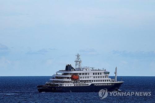 한타바이러스 집단 감염이 발생한 네덜란드 크루즈선 [로이터=연합뉴스 자료사진. 재판매 및 DB 금지]