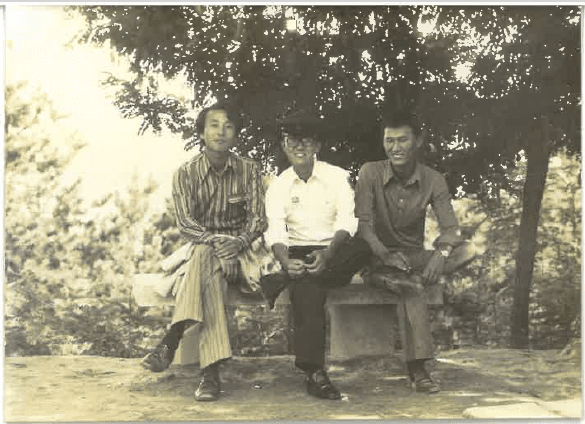 여행동반자 3인 사진. (좌로부터 류재수, 리진만, 김영한)