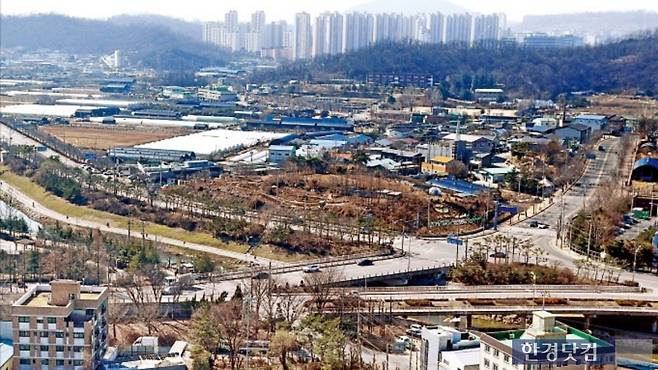 3기 신도시 광명시흥지구에 포함된 광명시 옥길동 일대. / 사진=한경DB