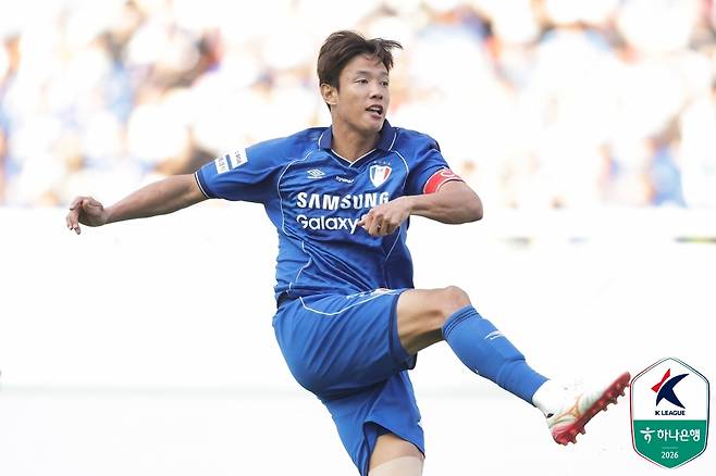 수원 삼성 주장 홍정호. /사진=한국프로축구연맹 제공