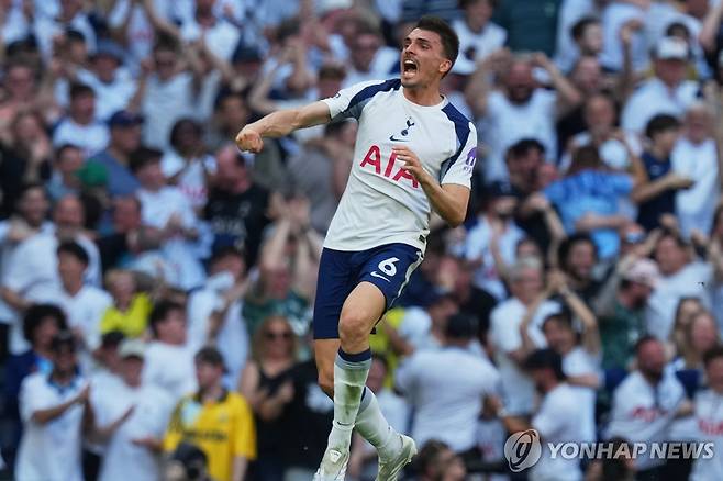 결승골 폭발한 주앙 팔리냐 [AP=연합뉴스]