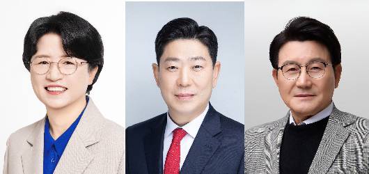왼쪽부터 박희정, 박용선, 박승호 후보. 선관위 제공