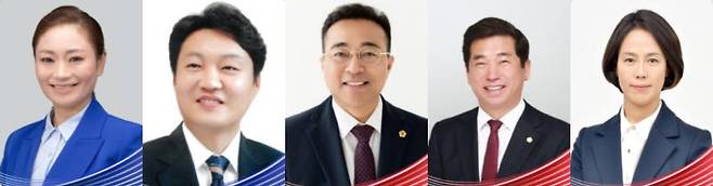 (왼쪽부터) 박정희·김대중·김영삼·이재명·박근혜 후보. (사진=중앙선거관리위원회)