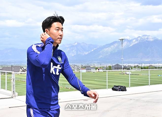 축구 국가대표팀 손흥민. 헤리먼(미 유타주) | 박진업 기자 upandup@sportsseoul.com