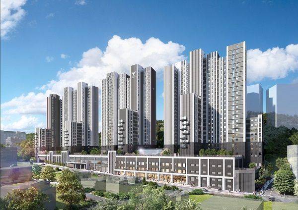 부산 남구 '롯데캐슬 인피니엘' 투시도. 롯데건설