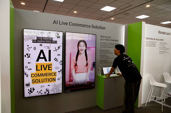 제일기획 'AI 라이브 커머스 솔루션' 부스. 2026.05.27./사진=이정현 기자