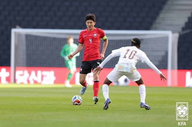 [서울=뉴시스] 축구 국가대표 수비수 김민재. (사진=대한축구협회 제공) *재판매 및 DB 금지
