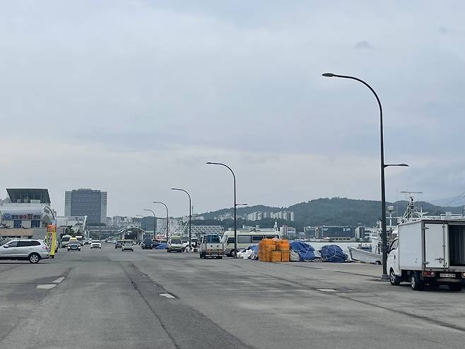 물양장 가로등 교체 [속초시 제공. 재판매 및 DB 금지]
