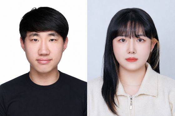 김정훈 교수(좌측)과 김다희 연구원/사진=UNIST