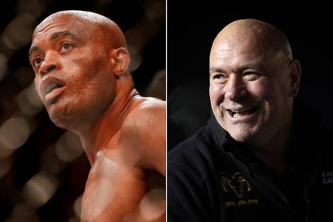 앤더슨 실바(왼쪽)과 데이나 화이트 UFC 대표 [게티이미지]