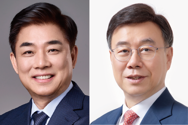 김병욱 더불어민주당·신상진 국민의힘 성남시장 후보(기호순). /선거관리위원회 제공