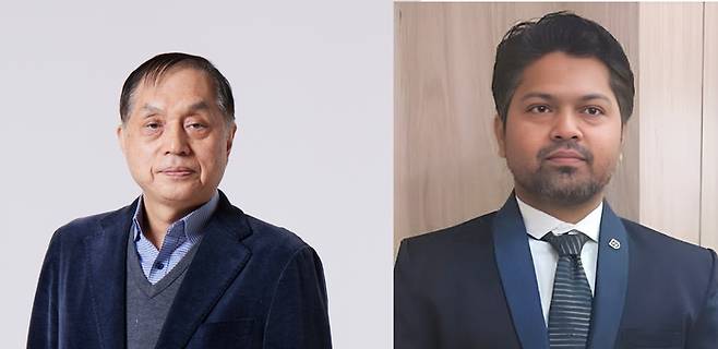 이상준 포스텍 교수(왼쪽)와 샤킬루르 라헤만 박사