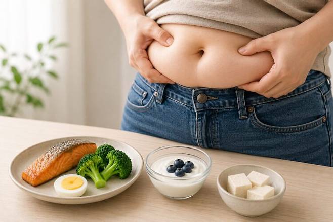 중년 다이어트의 핵심은 단순히 적게 먹는 것이 아니라 근육을 지키면서 체지방을 줄이는 데 있다. 사진=GPT생성
