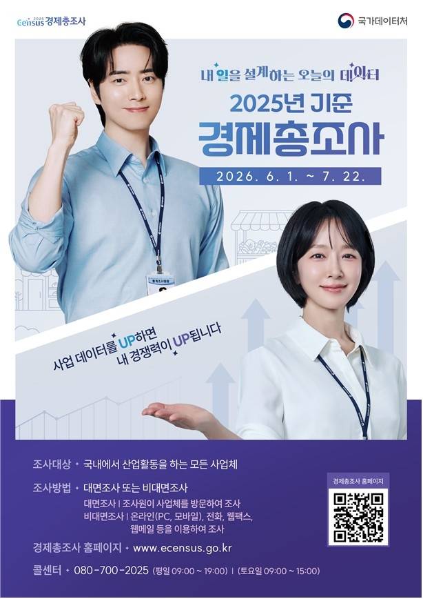 경제총조사 안내 포스터 [국가데이터처 제공. 재판매 및 DB 금지]