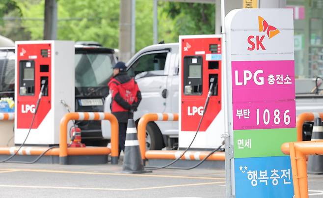 4월 28일 서울의 한 LPG 충전사업소의 모습. 연합뉴스
