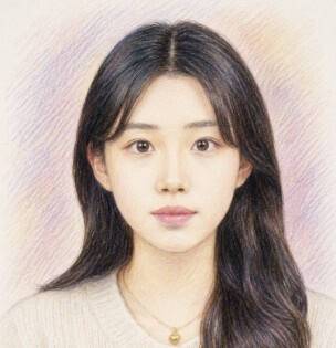 유족이 공개한 이채원 양 초상화. 유가족 제공