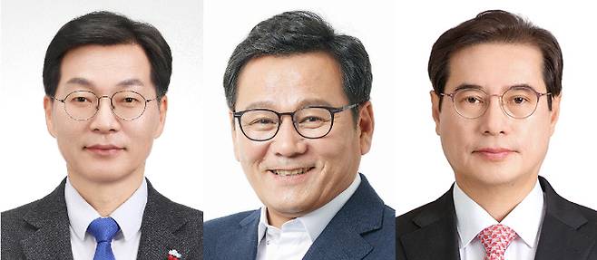 왼쪽부터 더불어민주당 김중남 후보, 국민의힘 김홍규 후보, 무소속 김동기 후보. 중앙선거관리위원회 제공