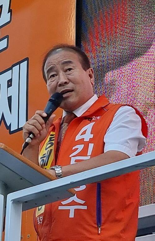 김홍수 개혁신당 동해시장 후보 유세