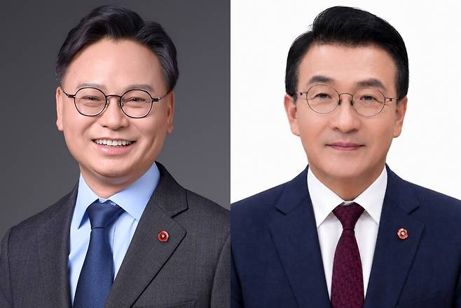 김성범(왼쪽), 고기철 후보 ⓒ제주의소리