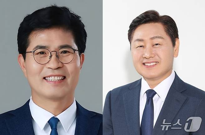 이원택 더불어민주당 전북지사 후보(왼쪽), 김관영 무소속 후보(오른쪽)./뉴스1