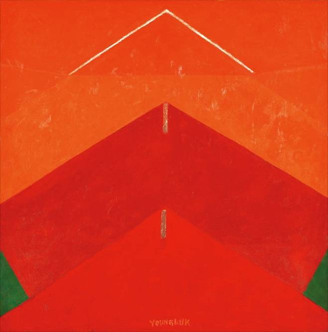 유영국, 작품(Work), 1999, 캔버스에 유채, 105x105㎝. /유영국미술문화재단 제공