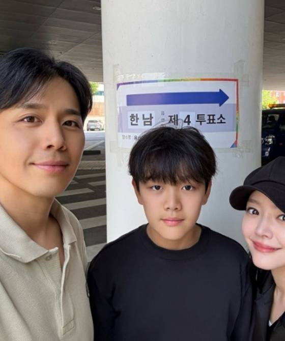 손준호, 아들 주안, 김소현 /사진=김소현 SNS