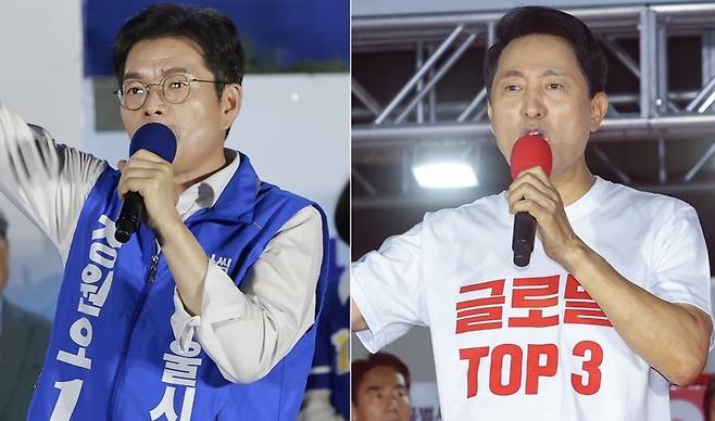 정원오·오세훈 서울시장 후보. 연합뉴스