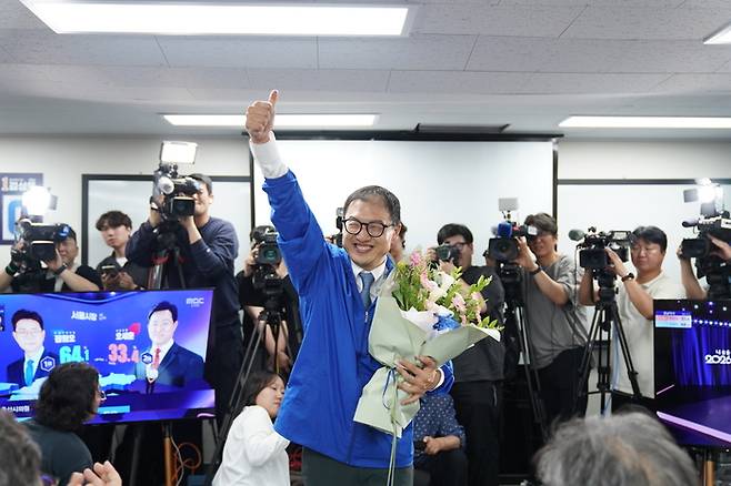 6·3 지방선거에서 울산시장에 당선된 더불어민주당 김상욱 후보 [더불어민주당 울산시당]