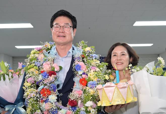 구자열 새 원주시장 당선인[연합]