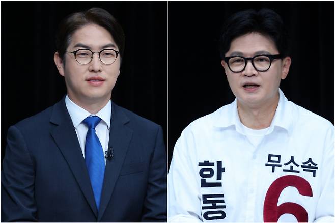 하정우·한동훈 부산 북갑 후보. 연합뉴스