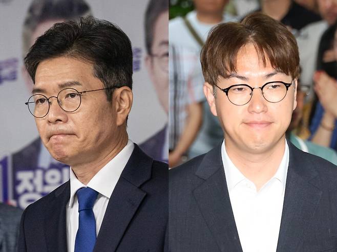 정원오 더불어민주당 서울시장 후보(왼쪽), 하정우 부산북갑 민주당 후보 ⓒ연합뉴스