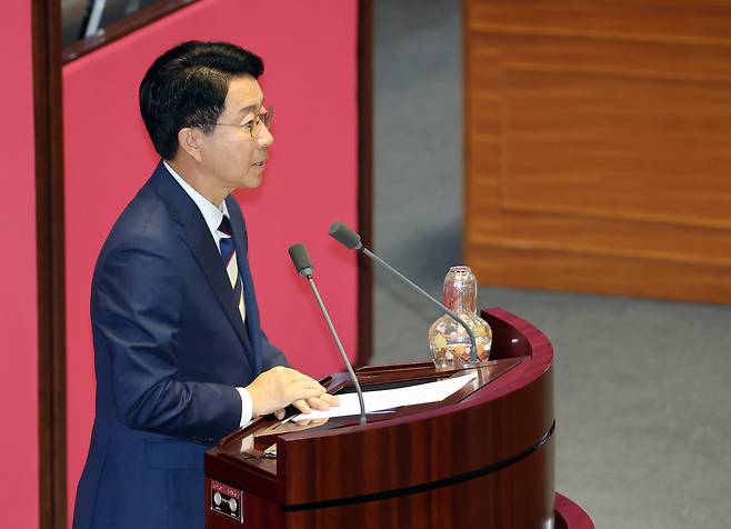 당선 인사하는 조정식 국회의장 /연합뉴스