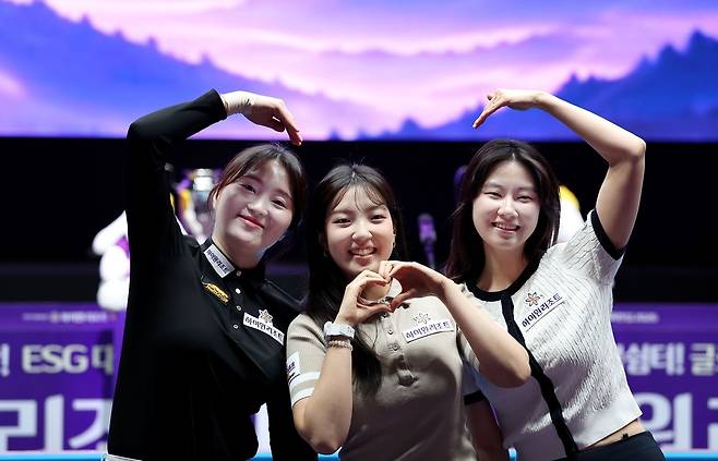 하이원위너스 소속 강지은, 전지우, 이미래 선수(하이원리조트 제공)