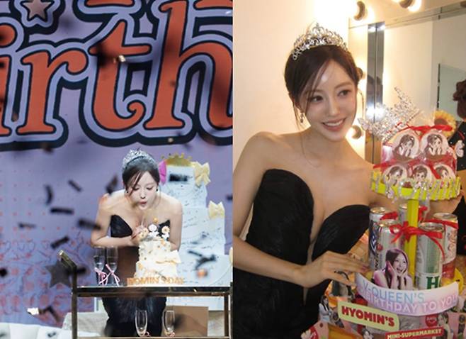 Group Tiara member Hyo Min proved her global popularity by holding a birthday fan meeting in Ho Chi Minh City, Vietnam.On May 5, Hyo Min posted several photos on her personal account with the caption, 2026 birthday fan meeting where I did everything I wanted to do for my birthday.The photos show Hyo Mins birthday fan meeting in Ho Chi Minh City, Vietnam. Amidst the congratulations of her fans, Hyo Min appeared wearing a crown and enjoyed the happy moment with a bright smile.In particular, Hyo-min stood out in a black dress with a bold cutout and a shiny silver mini dress. With her slim figure and elegant visuals, she looked like she was ready for the red carpet of an award ceremony.The large birthday gifts, cakes, and celebrations prepared by her fans also attracted attention. Hyo Min shared a special moment with her fans by blowing out the candles on stage, and she was touched by the support from the fans in the audience.Above all, the scale of the event was surprising for a birthday fan meeting held overseas. It was a moment that once again revealed the strong bond between Hyo Min and her global fans, who have shown her unwavering love over the years.Meanwhile, Hyo Min has been active in various fields such as singing, broadcasting, and business since her T-ara career.Photo = Hyo Mins account