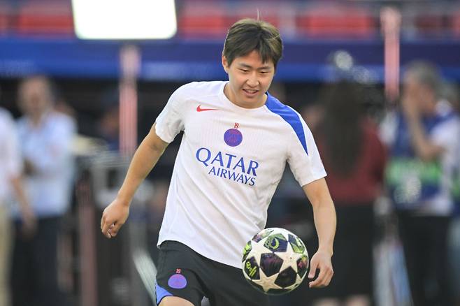 UCL 결승전에 결장한 이강인. 사진=EPA 연합뉴스