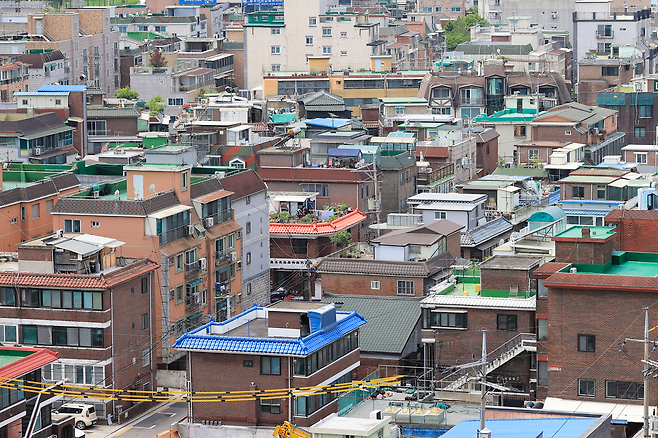 서울의 한 빌라 다세대 주택가 모습. 사진은 기사와 관계 없음. [연합]