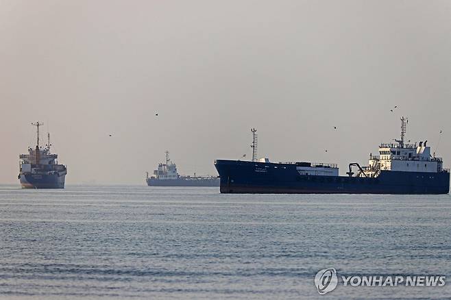 호르무즈 해협의 선박들 [AFP=연합뉴스 자료사진. 재판매 및 DB 금지]