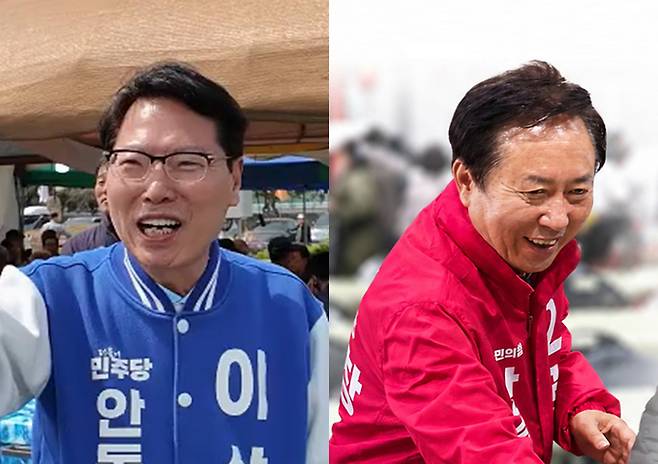 ▲ 더불어민주당 이삼걸 안동시장 후보(왼쪽)와 국민의힘 권기창 안동시장.