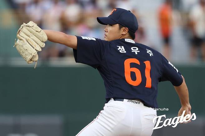 한화 정우주가 시즌 초반 부진을 털어내며 궤도에 오르고 있다. 사진제공｜한화 이글스