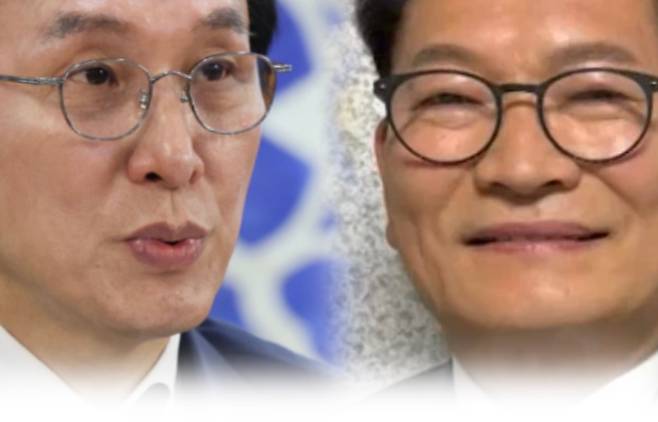 김민석 전 국무총리(왼쪽), 송영길 의원.