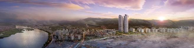 강원 춘천 IPARK현대산업개발 ‘춘천 리버뷰 아이파크’ 조감도. /사진:IPARK현대산업개발 제공