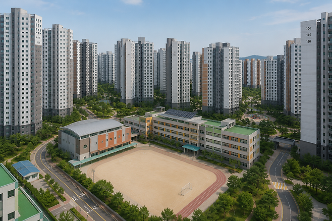 '학교 품은 아파트' 이미지. fnDB