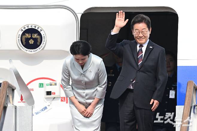 이재명 대통령과 부인 김혜경 여사. 류영주 기자