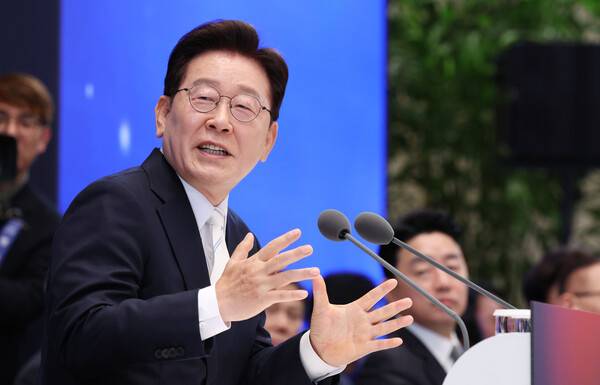 이재명 대통령이 8일 청와대 영빈관에서 열린 취임 1주년 기자회견에서 발언하고 있다. 2026.6.8. 연합뉴스