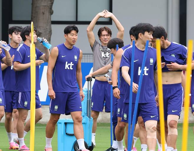 출처:연합뉴스 / 훈련하는 대한민국 대표팀