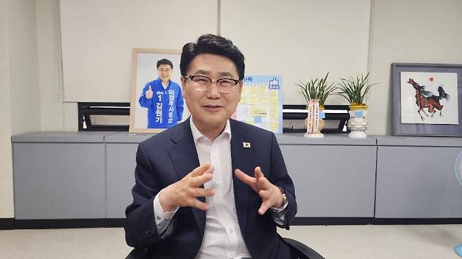 더불어민주당 김원기 의정부시장 당선인. 김 당선인 측 제공
