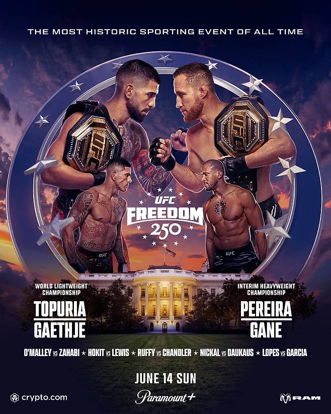 UFC 프리덤 250 포스터. /사진=UFC 제공