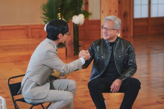 유재석 젠슨 황 / 사진=tvN 유 퀴즈 온 더 블럭