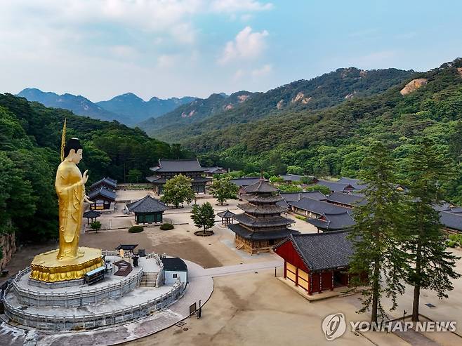 속리산 법주사 (보은=연합뉴스) 백승렬 기자 = 속세를 떠나 도착한, 불법이 상주하는 곳, 곧 속리산 법주사. 2024.6.10 srbaek@yna.co.kr